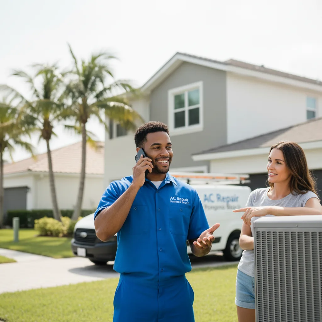 AC Repair Pompano Beach customer support in Ribera